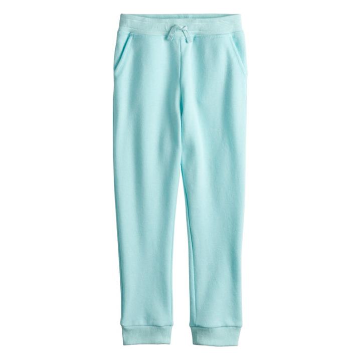 Girls 4-12 Jumping Beans&reg; Fleece Jogger Pants, Size: 6x, Light Blue
