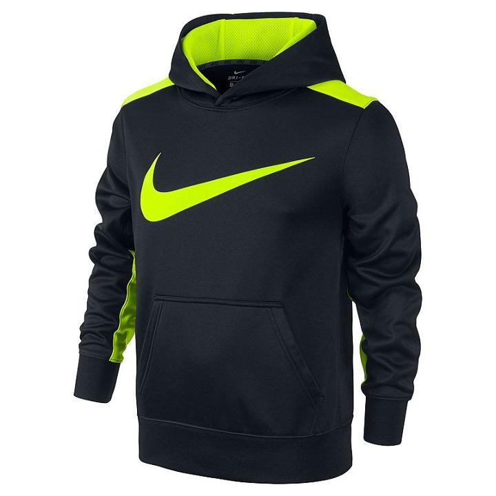 Boys 8-20 Nike Therma-fit Ko Swoosh Hoodie, Boy's, Size: Small, Grey (charcoal)