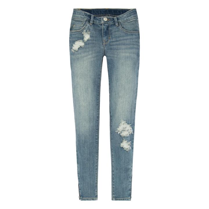 Girls 7-16 Levi's 710 Zipper Ankle Super Skinny Jeans, Size: 16, Light Blue