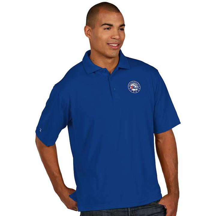Men's Antigua Philadelphia 76ers Pique Xtra-lite Polo, Size: Medium, White Oth