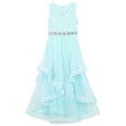 Girls 7-16 Speechless Floral Glitter Lace Bodice Dress, Size: 12, Lt Green