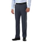 Men's Haggar&reg; Cool 18&reg; Pro Classic-fit Wrinkle-free Flat-front Expandable Waist Pants, Size: 34x29, Blue (navy)