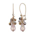 Simply Vera Vera Wang Nickel Free Faceted Bead Cluster Drop Earrings, Women's, Light Pink