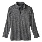 Boys 8-20 Tek Gear Space-dyed Drytek Striped-sleeve Tee, Boy's, Size: L(14/16), Dark Grey