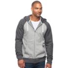 Big & Tall Sonoma Goods For Life&trade; Classic-fit Sherpa-lined Full-zip Fleece Hoodie, Men's, Size: Xxl Tall, Med Grey
