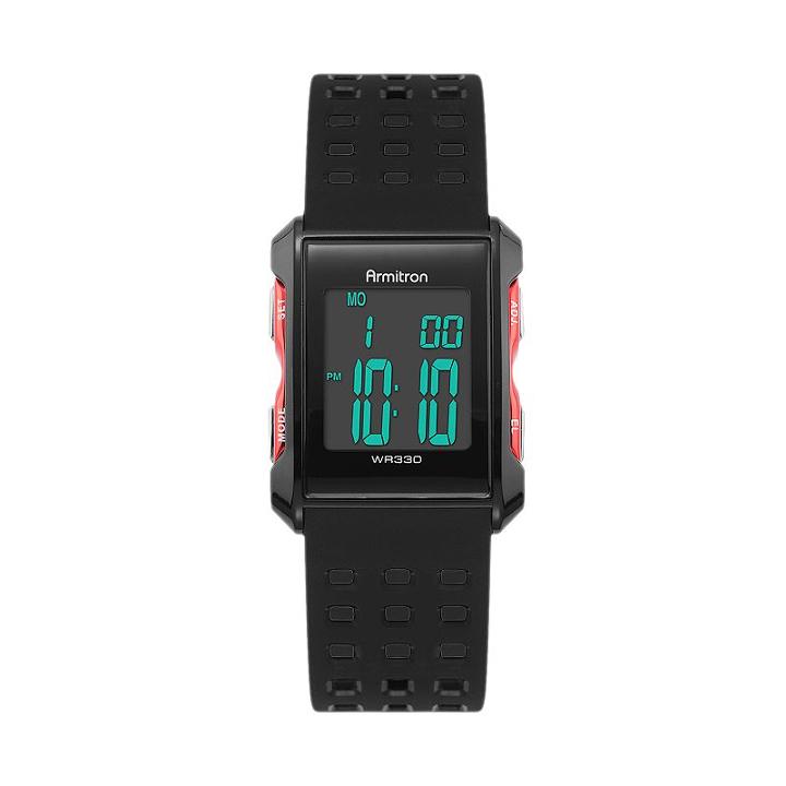 Armitron Men's Digital Chronograph Watch - 40/8177red, Size: Medium, Black
