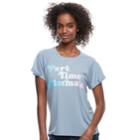 Juniors' Part Time Mermaid Graphic Tee, Teens, Size: Xl, Blue
