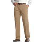 Men's Lee Comfort Fit Classic-fit Pleated Pants, Size: 38x30, Med Beige