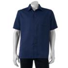 Men's Croft & Barrow&reg; Signature Classic-fit Microfiber Button-down Shirt, Size: Large, Dark Blue