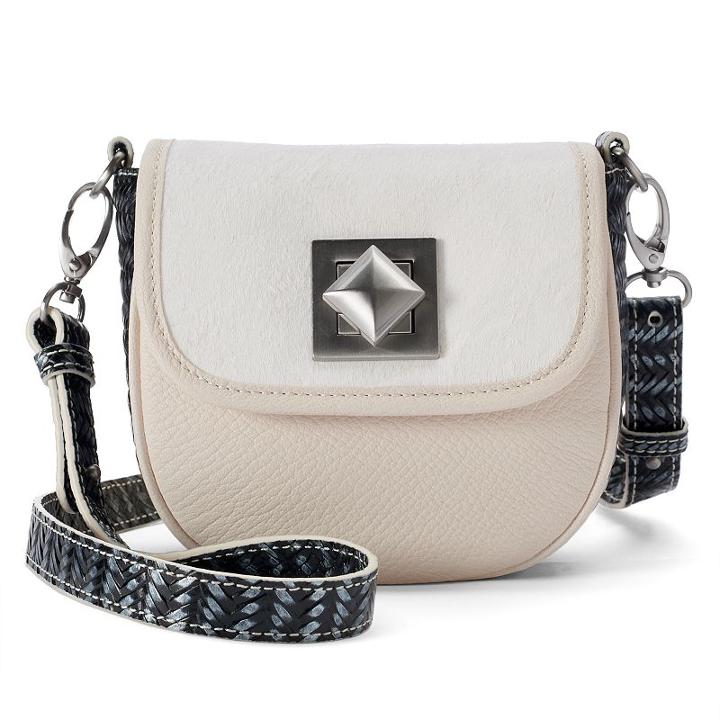 Adrienne Landau Ibiza Hudson Leather Crossbody Bag, Women's, White