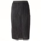 Joe B, Juniors' Pleated Midi Pencil Skirt, Girl's, Size: Xs, Black