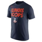 Men's Nike Illinois Fighting Illini Basketball Tee, Size: Small, Blue (navy)
