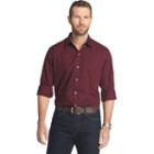 Men's Van Heusen Flex Stretch Slim-fit Button-down Shirt, Size: Large, Dark Red