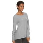 Women's Napa Valley Pointelle Scoopneck Sweater, Size: Xl, Light Grey
