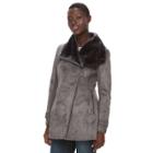 Women's Weathercast Faux-shearling Midweight Jacket, Size: Medium, Grey