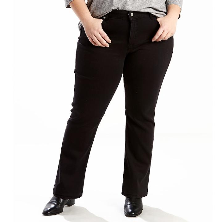 Plus Size Levi's&reg; 414 Relaxed Fit Straight-leg Jeans, Women's, Size: 18w Short, Black