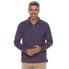 Men's Croft & Barrow&reg; Classic-fit Stretch Pique Polo, Size: Medium, Drk Purple
