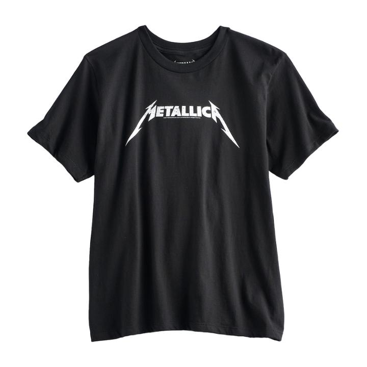 Boys 8-20 Metallica Tee, Size: Large, Black