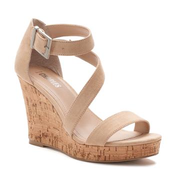 Style Charles By Charles David Lawley Women's T-strap Wedge Sandals, Size: 8, Natural