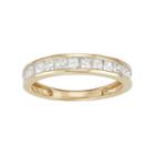 10k Gold 1 Carat T.w. Diamond Wedding Ring, Women's, Size: 8, White