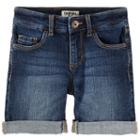 Girls 4-12 Oshkosh B'gosh&reg; Cuffed Dark Denim Shorts, Size: 8, Blue Other