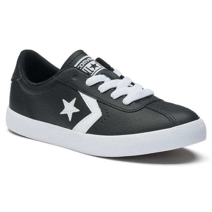 Kids' Converse Breakpoint Leather Sneakers, Size: 5, Black
