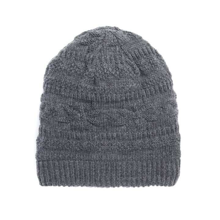 Men's Muk Luks Textured Beanie, Grey