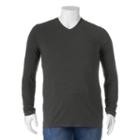 Big & Tall Apt. 9&reg; V-neck Tee, Men's, Size: M Tall, Dark Grey