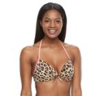 Women's S.o.s. Sun Ocean Sand Bra-sized Underwire Halter Bikini Top, Size: 36d/38d, Ovrfl Oth
