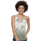 Juniors' Mudd&reg; Strappy V-neck Tank, Teens, Size: Xxs, Med Green