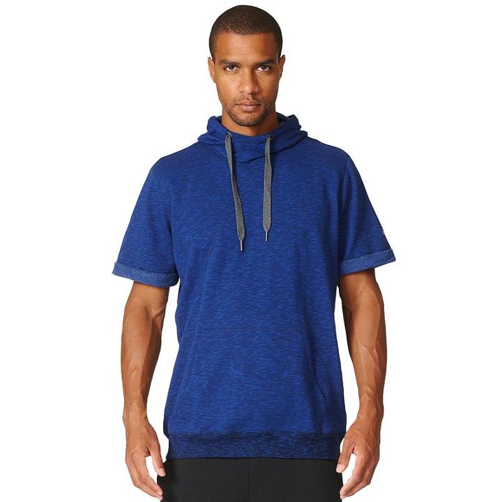 Men's Adidas Cross Up Hoodie, Size: Large, Blue (navy)