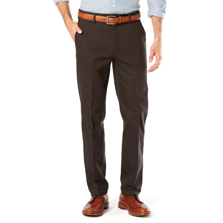 Men's Dockers&reg; Slim-fit Stretch Signature Khaki Pants D1, Size: 28x30, Dark Brown