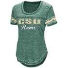 Women's Campus Heritage Colorado State Rams Double Stag Tee, Size: Medium, Dark Green