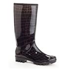 Henry Ferrera Swimmer Women's Water-resistant Rain Boots, Size: 6, Black