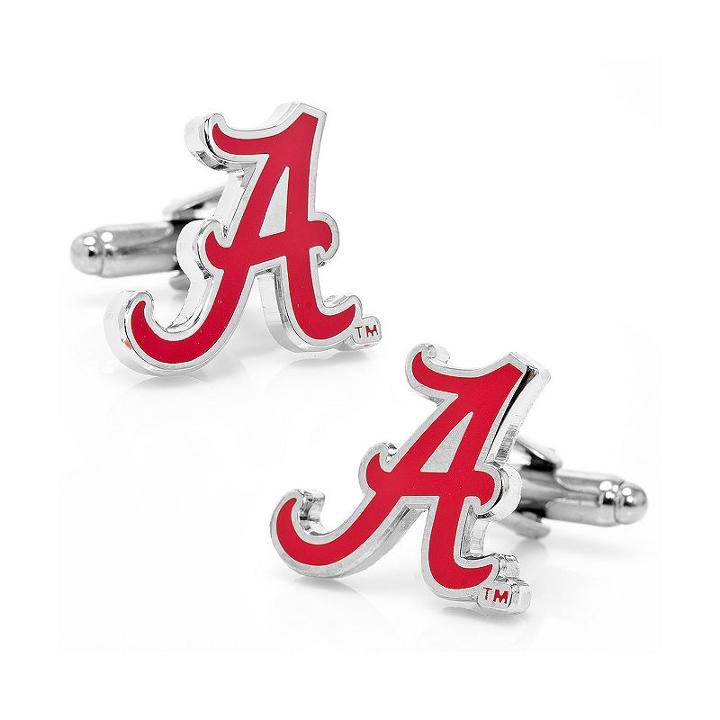 Alabama Crimson Tide Cuff Links, Men's, Red