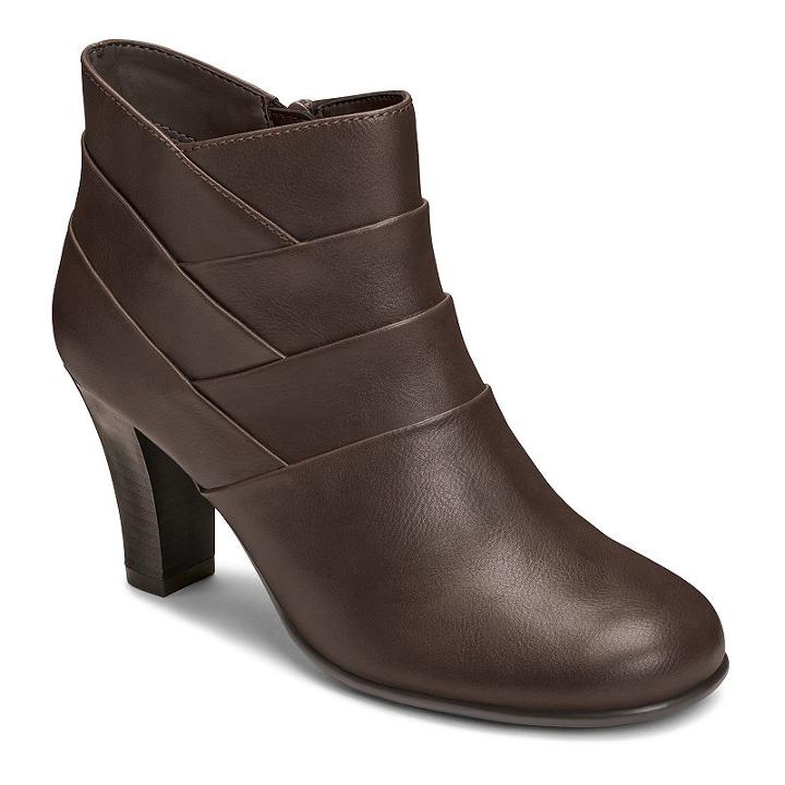 A2 By Aerosoles Best Role Women's Ankle Boots, Size: 8.5 Wide, Brown