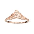 Lc Lauren Conrad Filigree Ring, Women's, Size: 7.50, Red Overfl