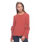 Women's Apt. 9&reg; Bell Sleeve Top, Size: Xl, Dark Pink