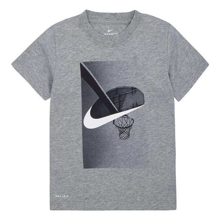Boys 4-7 Nike Basketball Backboard Graphic Tee, Size: 5, Grey Other