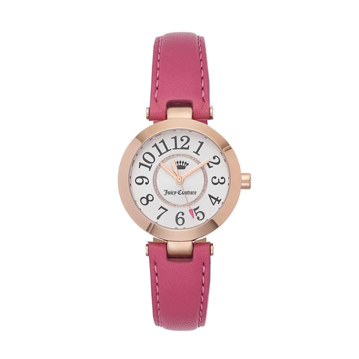 Juicy Couture Women's Cali Leather Watch, Size: Small, Pink