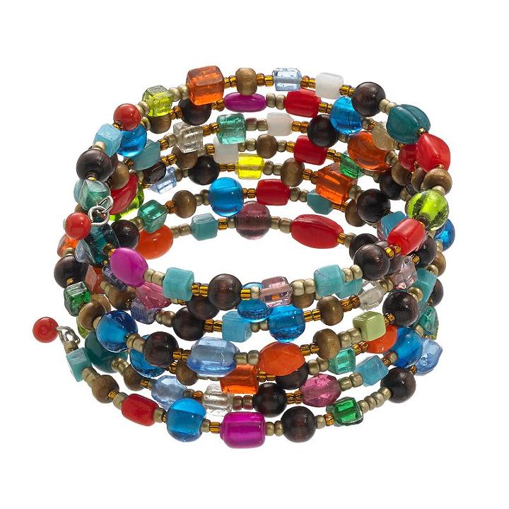 Mudd&reg; Bead Coil Bracelet, Women's, Other Clrs