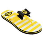 Women's College Edition Iowa Hawkeyes Bow Flip-flops, Size: Medium, Yellow