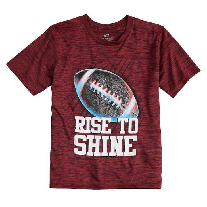 Boys 8-20 Adidas Rise To Shine Tee, Size: Medium, Dark Red