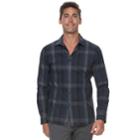 Men's Marc Anthony Slim-fit Stretch Woven Button-down Shirt, Size: Medium, Blue