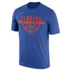 Men's Nike Florida Gators Dri-fit Basketball Tee, Size: Small, Blue