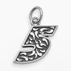 Insignia Collection Nascar Kasey Kahne Sterling Silver 5 Pendant, Adult Unisex, Grey