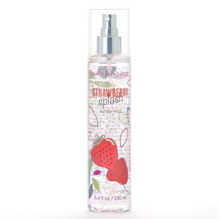 Simple Pleasures Strawberry Splash Body Mist, Multicolor