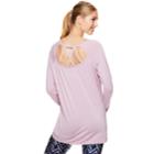 Women's Gaiam Ruby Strappy Back Yoga Tunic, Size: Medium, Med Purple