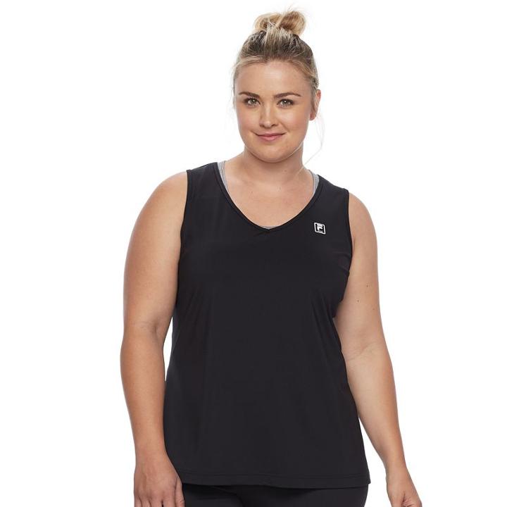 Plus Size Fila Sport&reg; Tru-dry Tank, Women's, Size: 2xl, Black