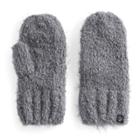 Women's Cuddl Duds Knit Mittens, Grey Other